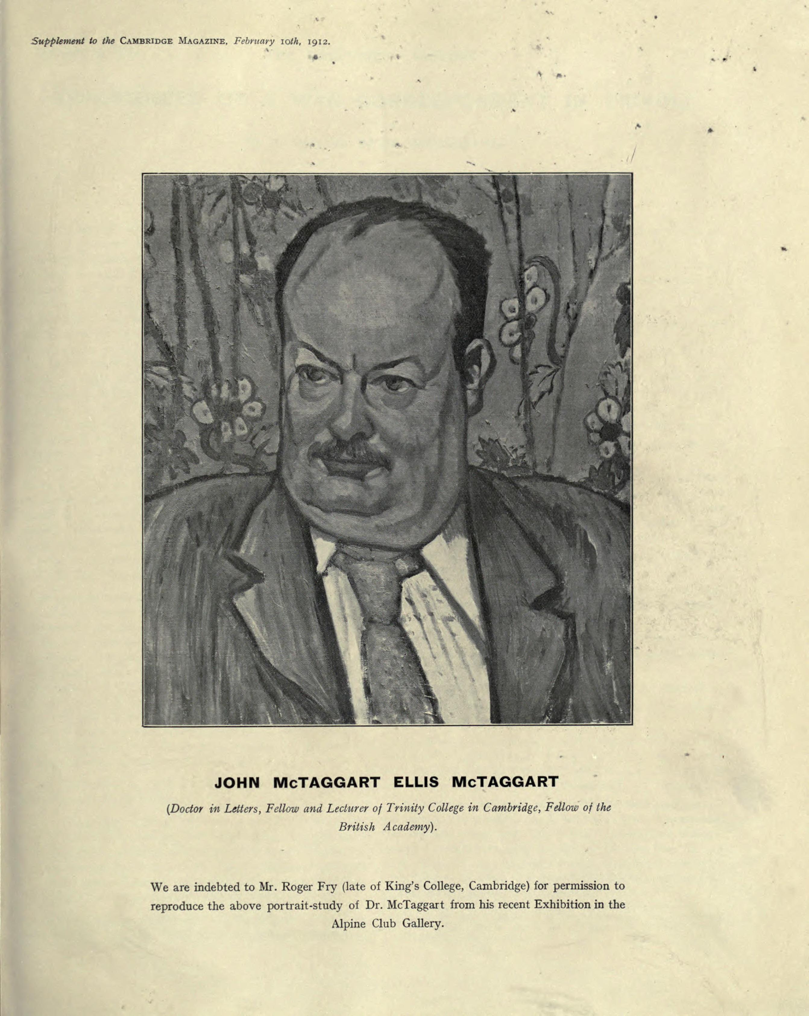 J. M. E. McTaggart Foto